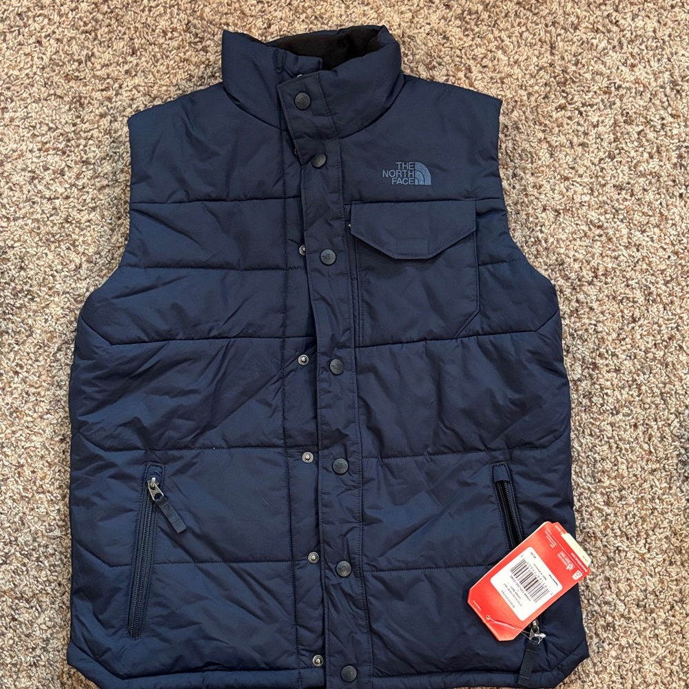 The North Face Men's Dark Blue Quilted Vest
